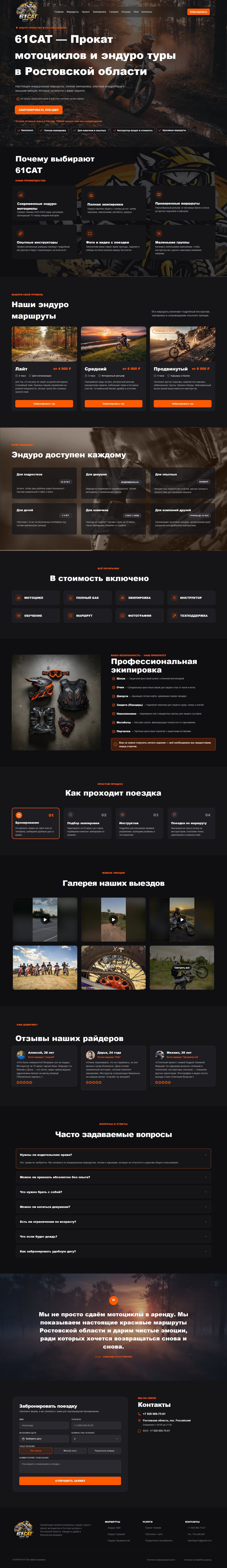 Полная страница проекта 61CAT